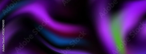 Abstract Purple Swirl Background With Fluid Smoke Waves And Vibrants.