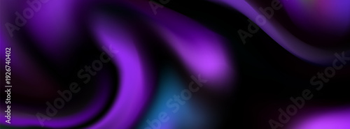 Abstract Purple Swirl Background With Fluid Smoke Waves And Vibrants. eps10