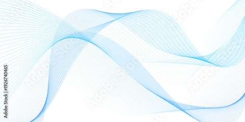 	
White wave curve lines banner background design. Abstract soft wave lines dynamic flowing blue isolated background. Vector Illustration of the blue pattern of lines. blue stripes on white .	
