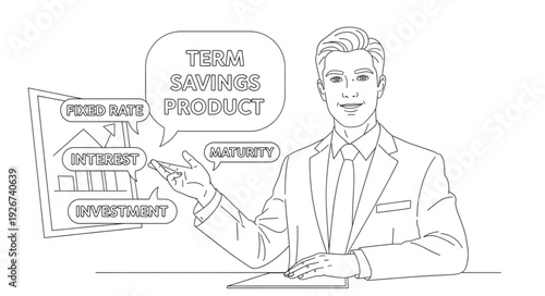 Man in Suit Holding Cardboard House.