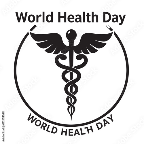 A gold caduceus medical symbol vector featuring a winged snake emblem for healthcare and pharmacy hospital logo design