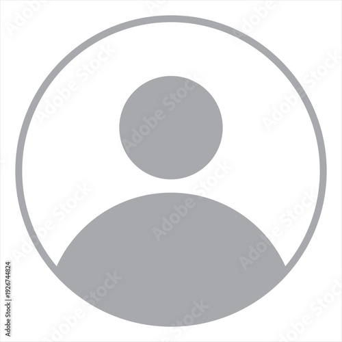 User profile icon vector. Avatar or person icon. Profile picture, portrait symbol. Default Avatar Profile Icon, Social Media User Vector. Blank profile silhouette. design eps 10.