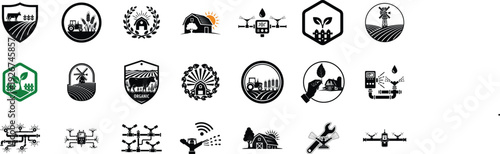 Collection of various animal and nature themed coat of arms and crests