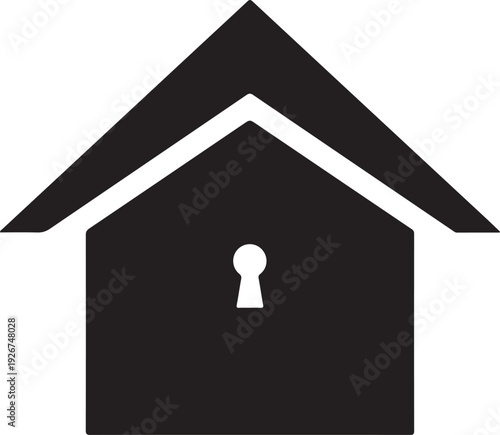 House key concept with home icon, security and property rental solution