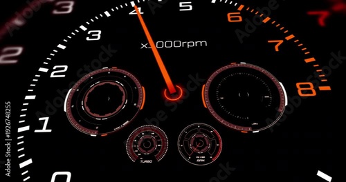 Racing car driving fast on track with cockpit zoom animation. Racing Sports And High Performance Engine 3D Animation.