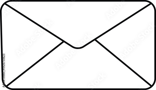 Simple line drawing of a sealed envelope