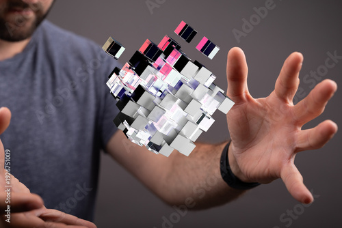 Abstract image of a person ...