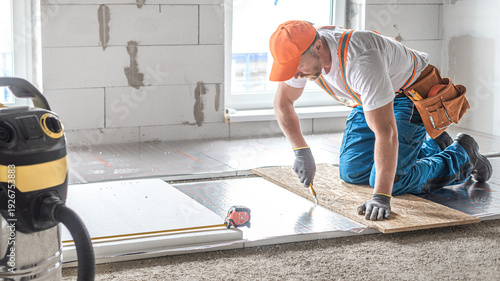 Φωτογραφία Work on underfloor heating