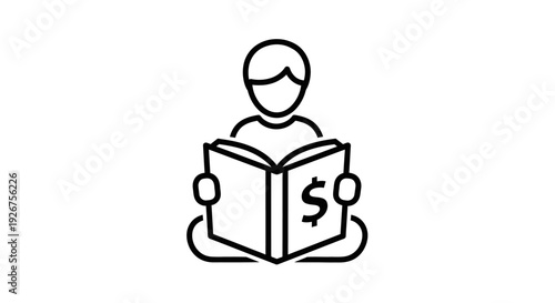 A 3d cartoon character of a business person in a suit holding a book like a gift box concept illustration for education and delivery