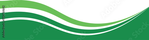 Green Wave Abstract Background Natural Business Presentation Template