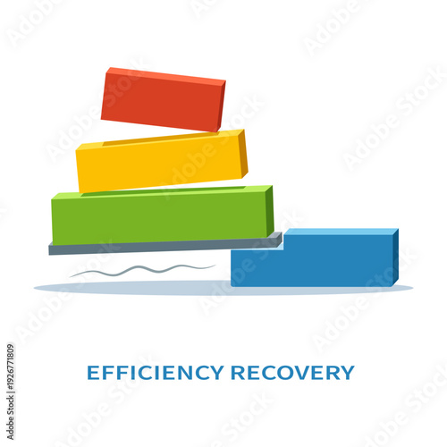 Business Efficiency Recovery Concept Showing Operational Stabilization and Performance Improvement