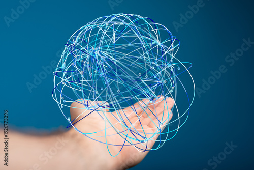 Abstract image of a globe s...