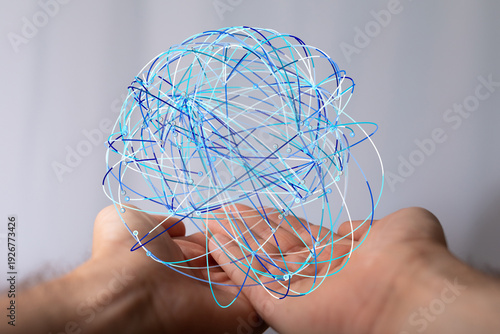 Abstract image of hands cup...