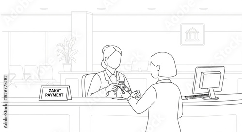 Pharmacist handing medication to customer.