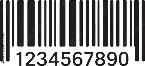 An elegant barcode illustration that shows product identification. This barcode signifies the intricate process of identifying a product in commerce. 