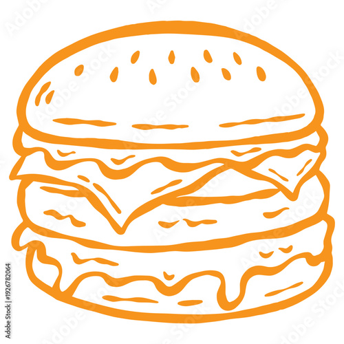 hamburger vector illustration