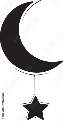 Adorable moon and stars baby name sign design perfect for nursery decor, baby room wall art, and personalized gifts.