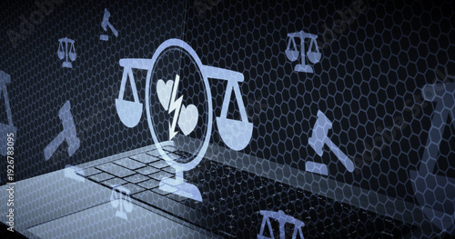 Bild auf Leinwand Derecho de familia y leyes de divorcio o separacion justicia en las relaciones s