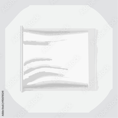 Top-down vector illustration of several lines of white narcotic powder prepared on a surface