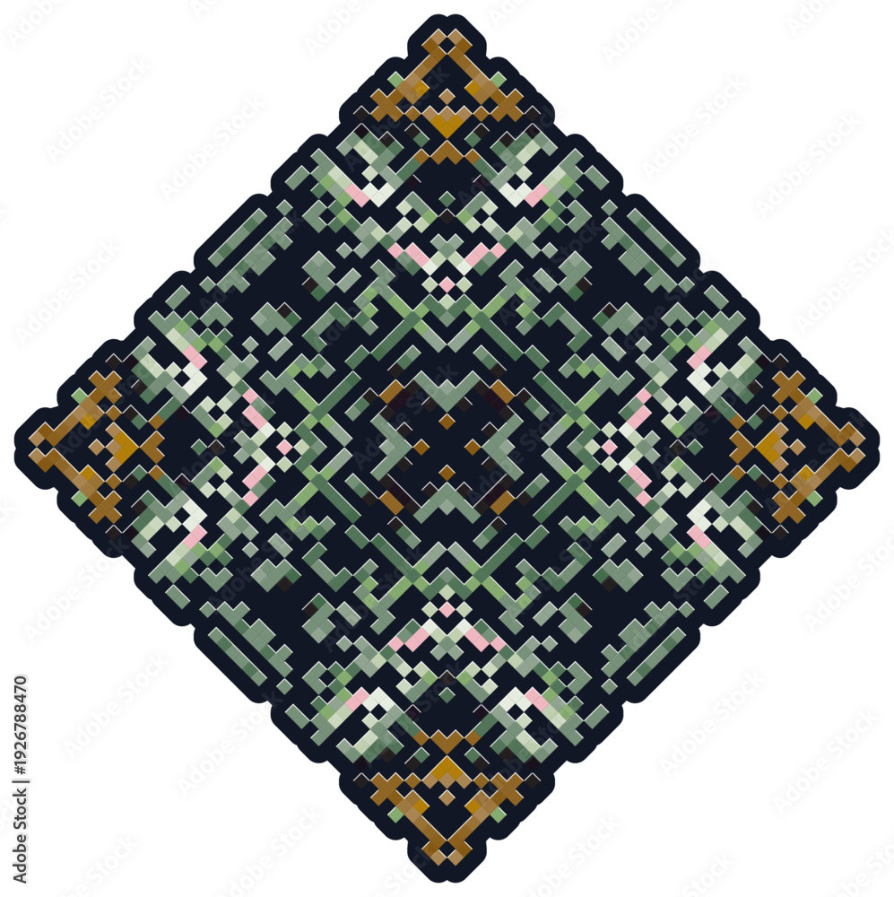 custom made wallpaper toronto digitalPixel Geometric Tile Sticker