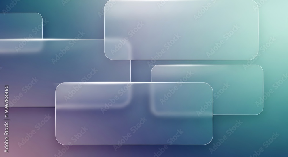 Obraz premium Modern glass panels with gradient background