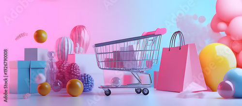 Shopping cart and gifts