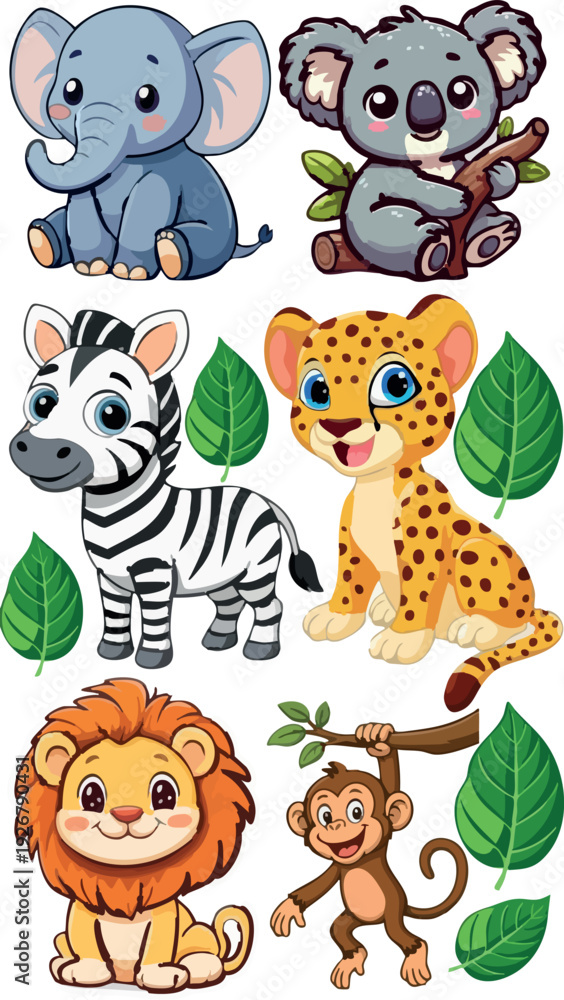 Fototapeta premium animals collection