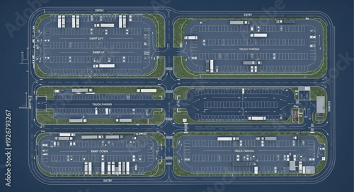 Aerial view of a modern urban development showcasing infrastructure and design.
