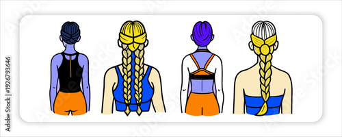 Yoga silhouette. Meditating woman in lotus position. web Vector illustration