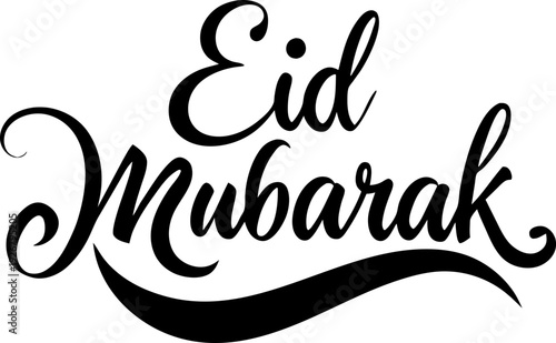 Eid Mubarak icon hand lettering typography collection in red and black color featuring modern calligraphy styles with crescent moon and Islamic decorative elements.