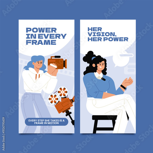 Women in Film Vertical Promotional Banner