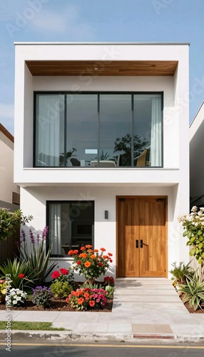 Wallpaper Mural house with flowers Torontodigital.ca