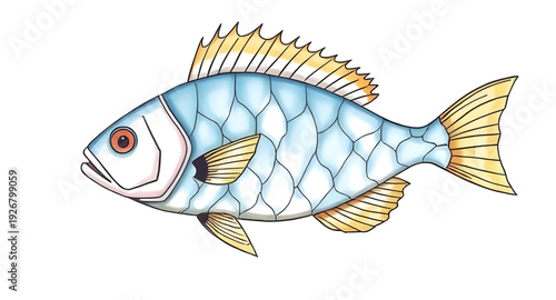 fish, vector, abstract, illustration, marine, aquatic, ocean, sea, water, animal, nature, creative, artistic, modern, geometric, pattern, colorful, vibrant, minimal, flat, graphic, design, symbol, ico