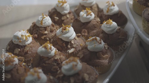 Wallpaper Mural Delicious cupcakes arranged on a serving tray, perfect for a special occasion or treat Torontodigital.ca