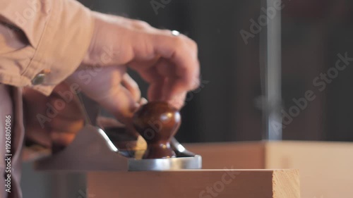 Hand plane woodworking