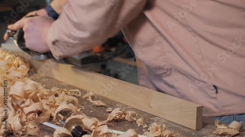 Hand plane woodworking