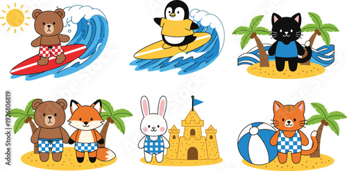 Modern upholstered armchair line illustration showing front and perspective views of comfortable living room furniture isolated on white background