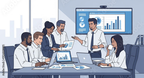 business team working together