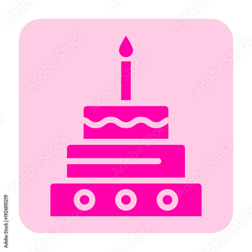 Celebration vector, clip art, and symbol. Flat design of  celebration concept and simple design