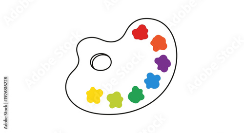 Color Palette Paint Tray.