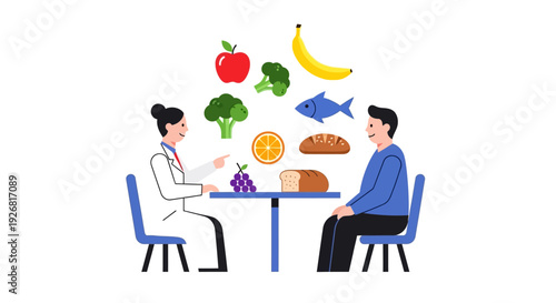 Doctor and patient nutrition.