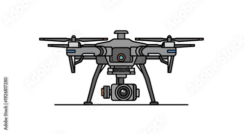Drone with Camera Attached.