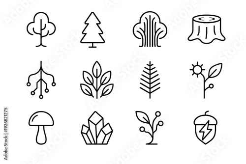 Shrub root glass tree vector circuit icon synthetic chrome pine icons forest