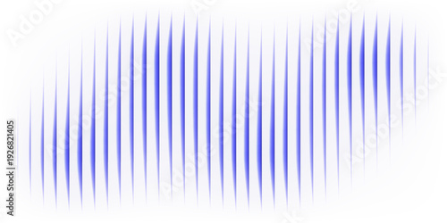 Abstract vertical blue light bar pattern background with glowing cyan center, creating a vibrant digital sound wave or equalizer effect, isolated on