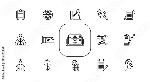 Detailed illustration of a vintage briefcase with a classic design and style.