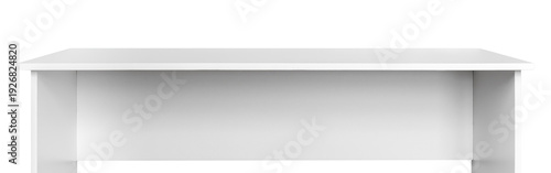 Wallpaper Mural White desk isolated on light background with copy space Torontodigital.ca