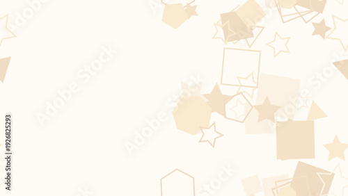 Colorful confetti shapes scattered everywhere.