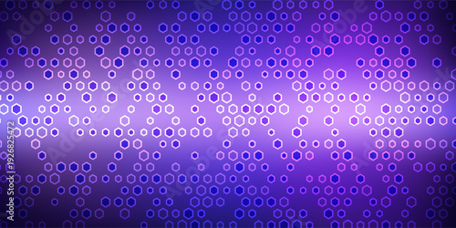 Faded electric blue glitch geo washed effect seamless border. Indigo dye grungy blotched distress abstract ribbon texture repeat.