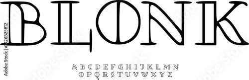 Blonk Minimal Serif – Elegant Modern Display Typeface with Clean High-Contrast Letterforms for Editorial, Branding & Luxury Design