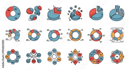 Colorful Infographic Elements and Charts.